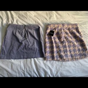 Lavendar mini skirt